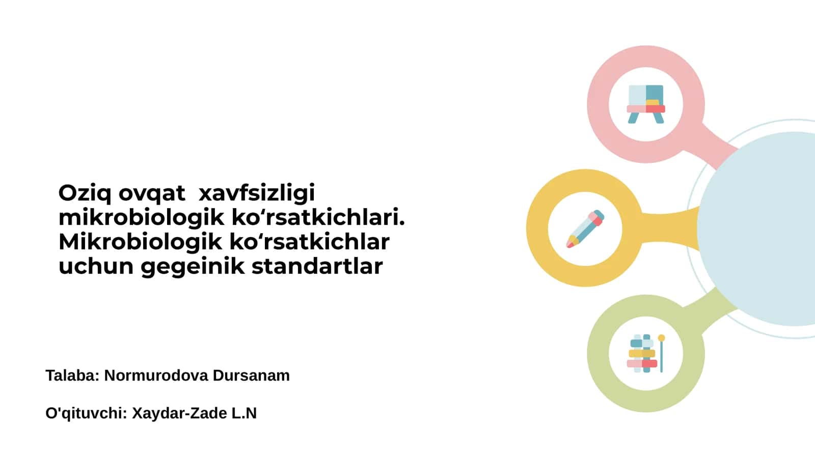 Oziq Ovqat Xavfsizligi Tushunchasi 1
