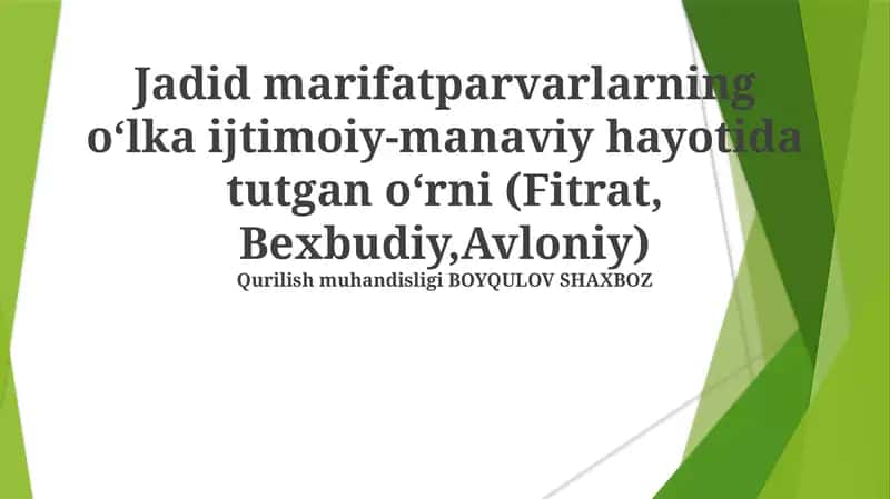 Qurilish muhandisligi BOYQULOV SHAXBOZ 1