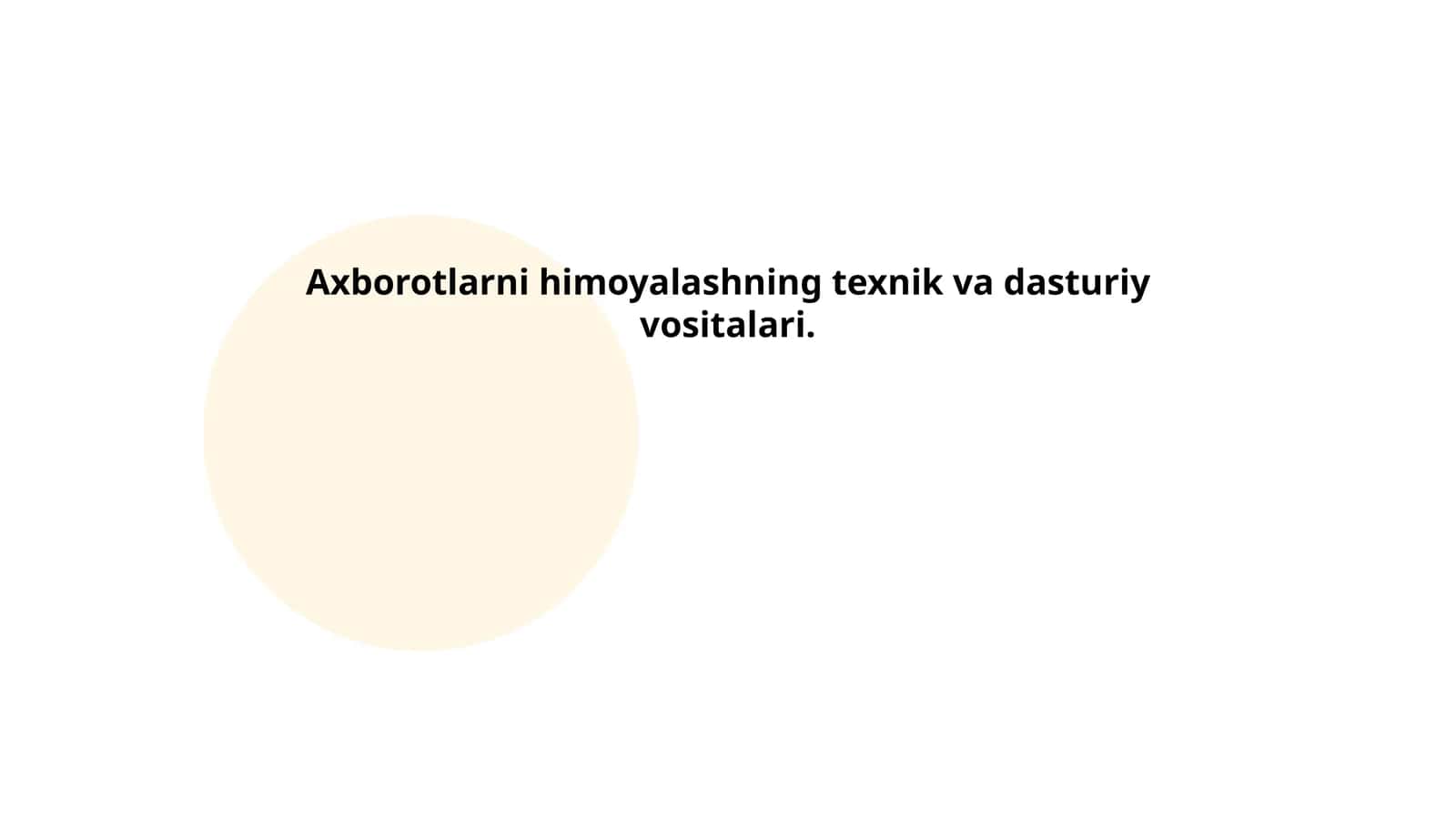 Axborot xavfsizligi siyosatlari 1