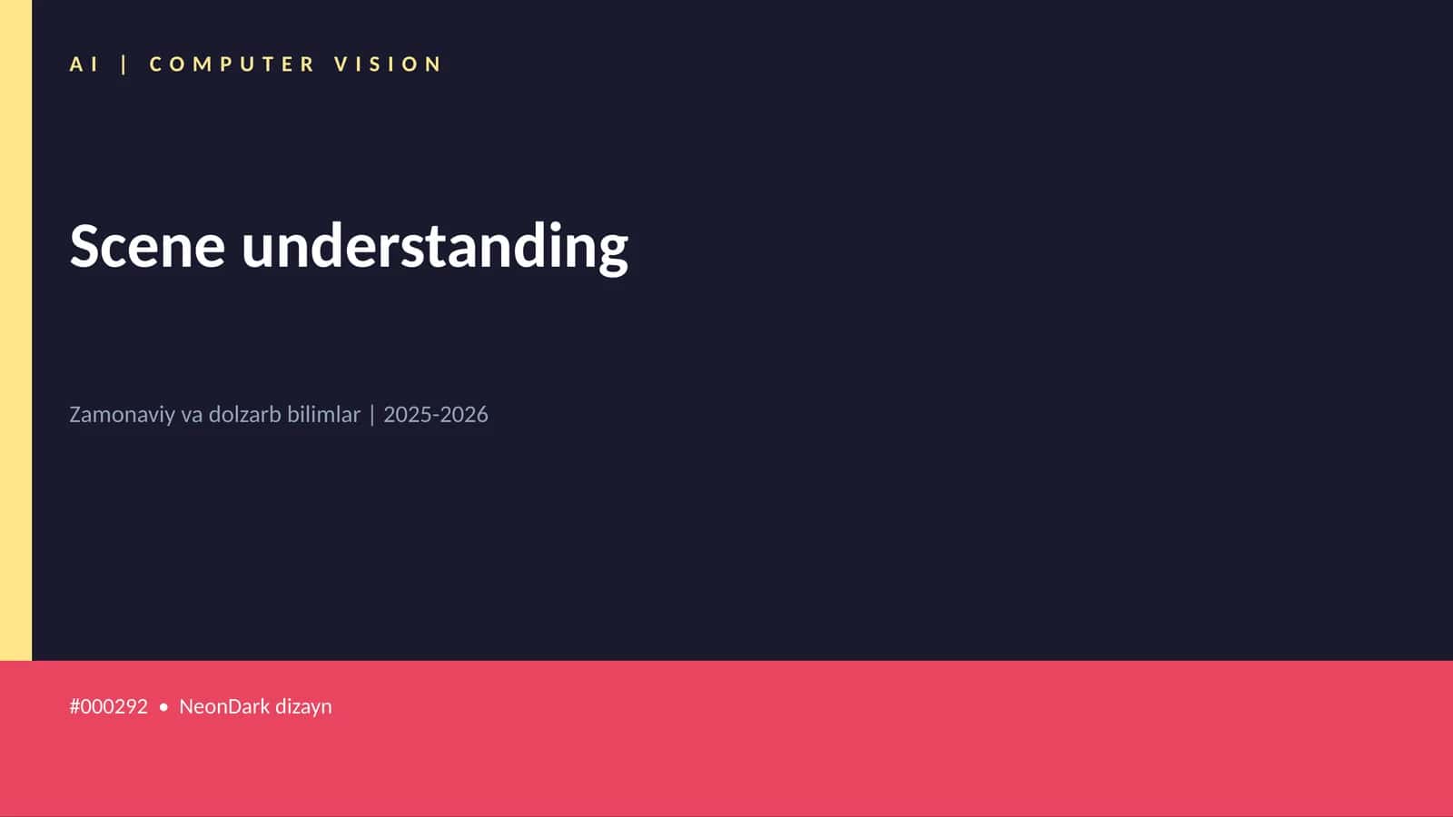 Scene understanding 1