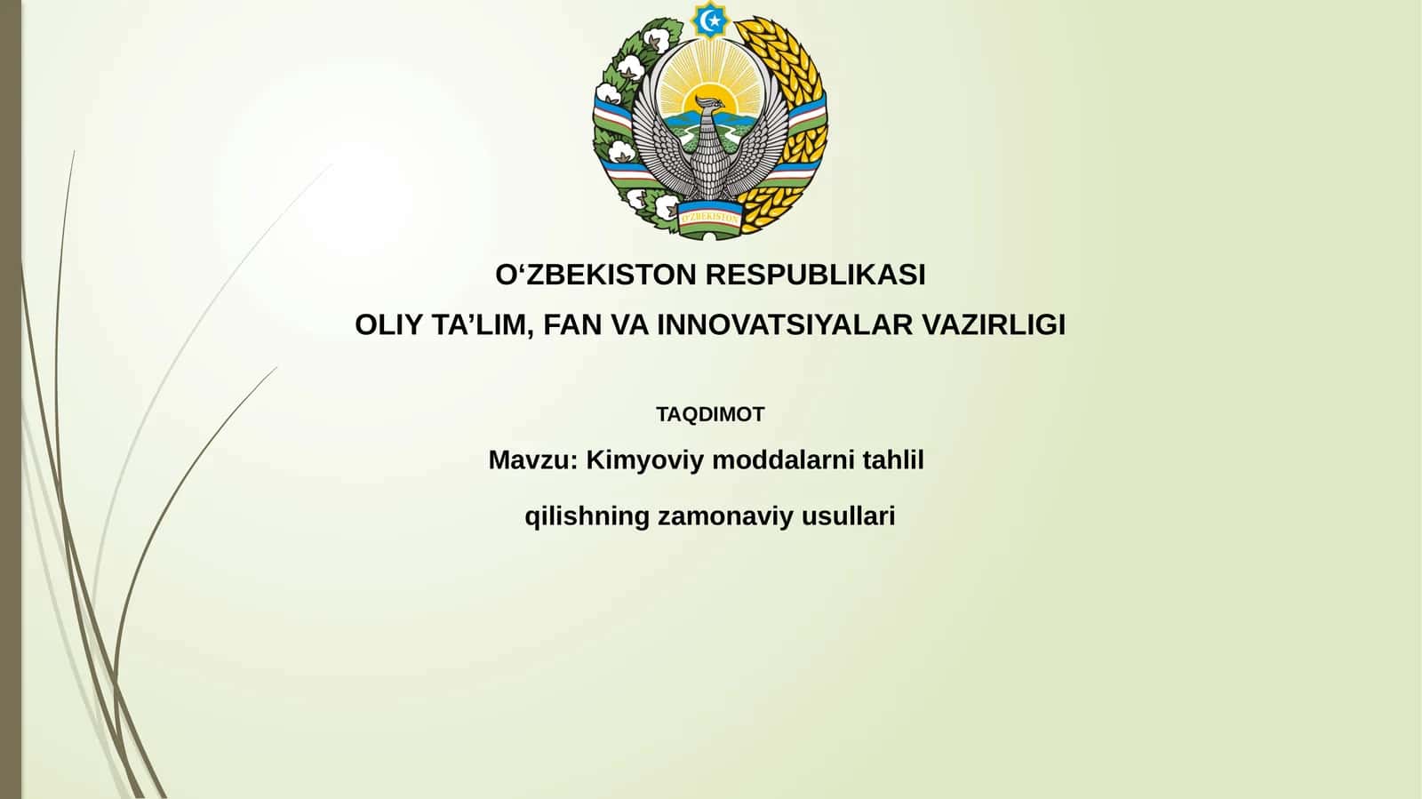 Kimyoviymoddalarnitahlilqilishningzamonaviyusullari 1