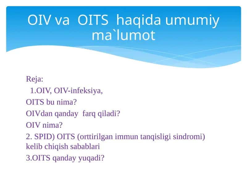 OIV, OIV-infeksiya, OITS 1