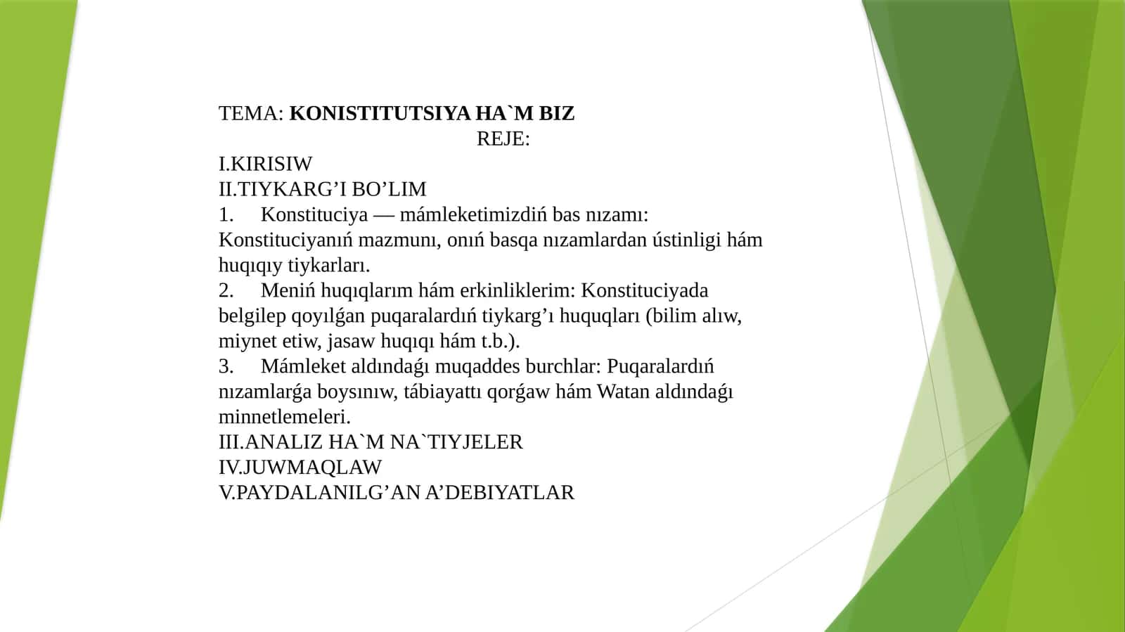 KONISTITUTSIYA HA`M BIZ 1