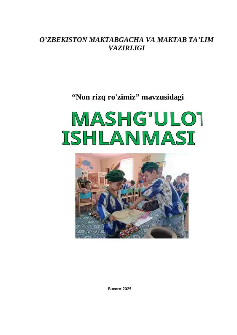"Non rizq ro'zimiz" 1