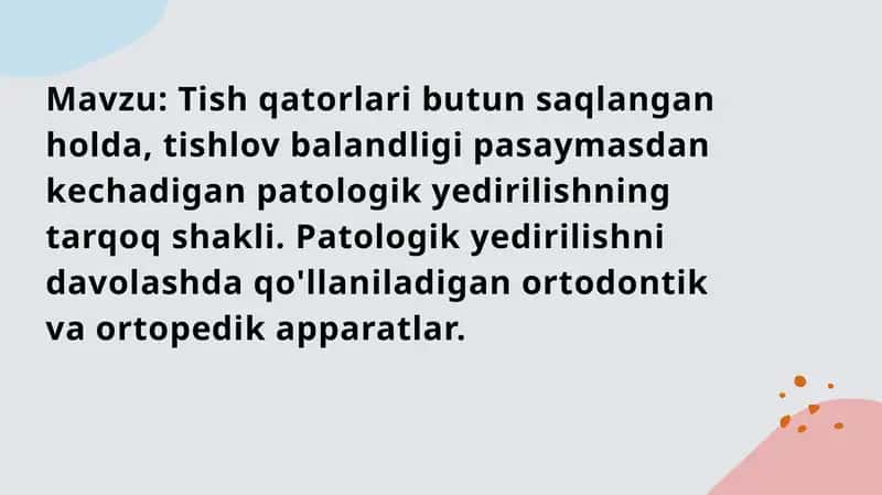 Patologik yedirilish 1
