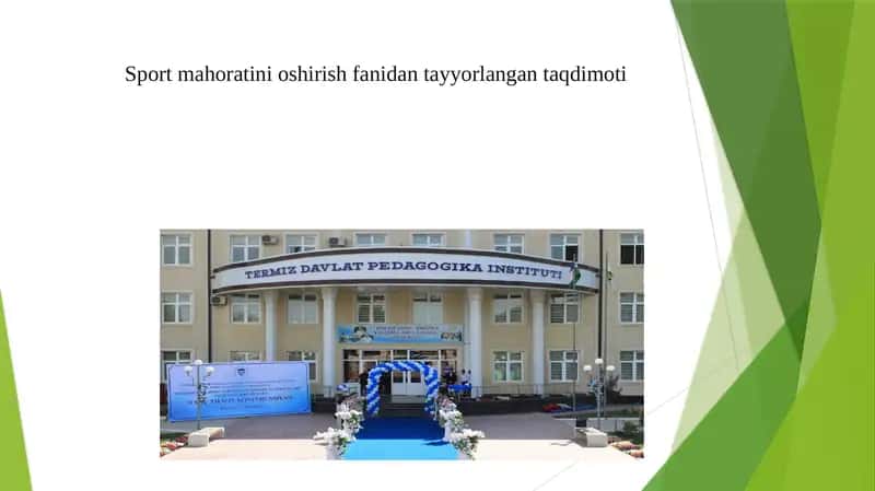Volebol o’yinida tayyorgarlik turlarining o’rni va ahamiyati 1