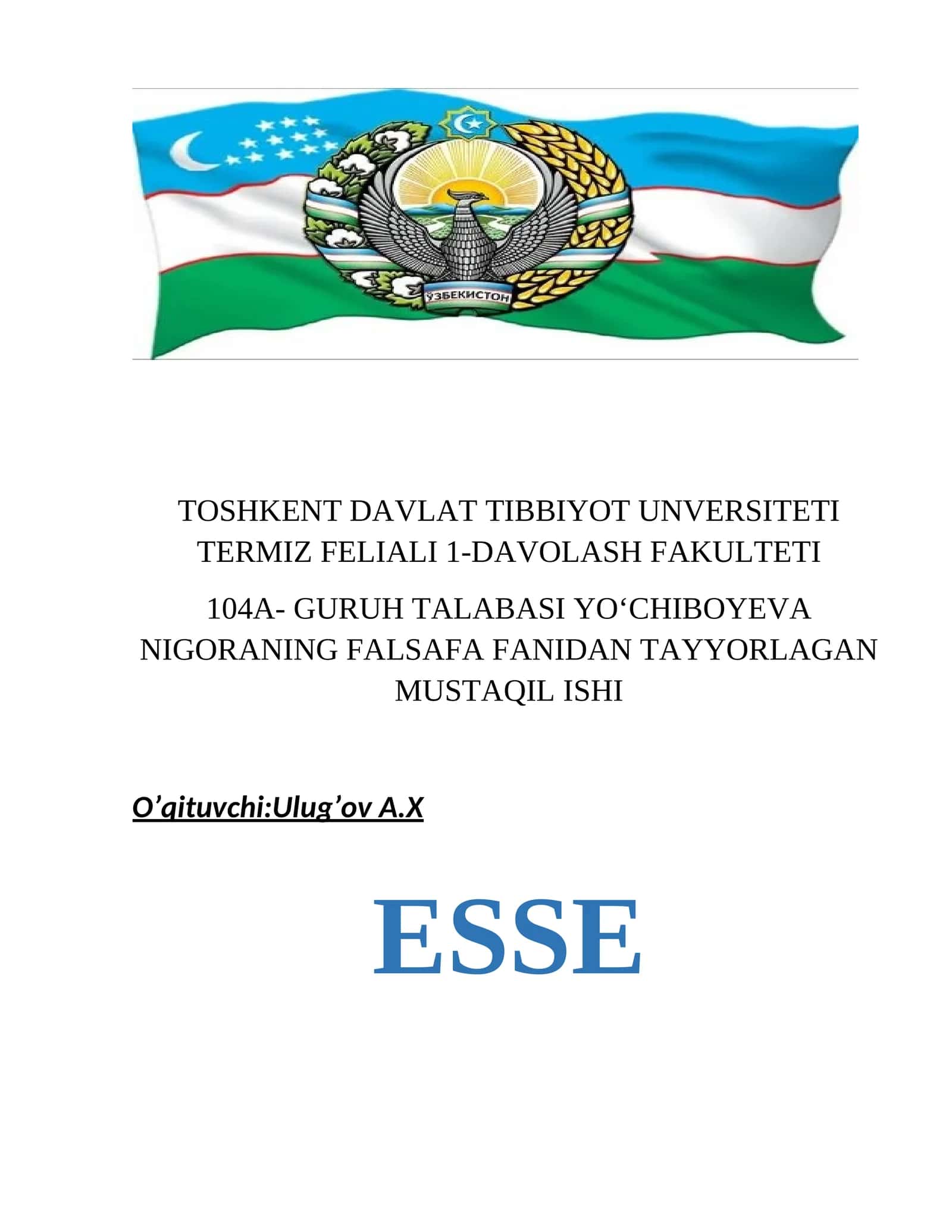 madaniyat meros va unga munosabat muammolari esse va estetik tarbiya boʻyicha krossvord 1