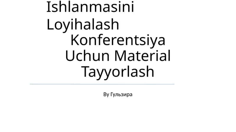 Ijodiy OʻYin Ishlanmasini Loyihalash 1