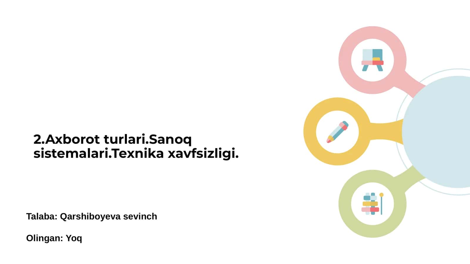 Axborot tizimlari to'garak 1
