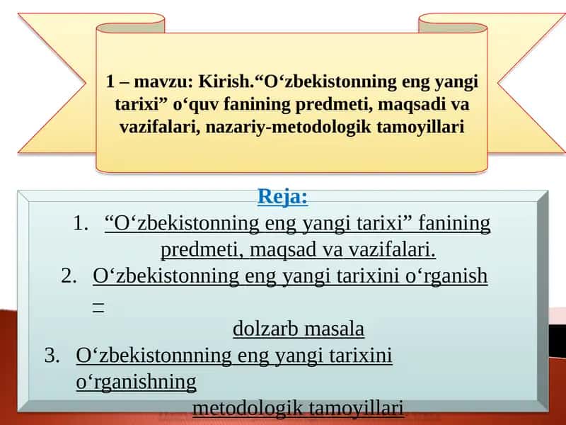 O‘zbekistonning eng yangi tarixi 1