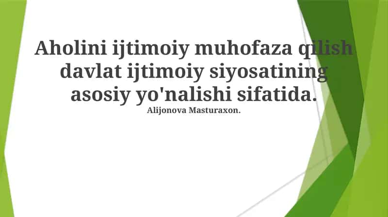 Ijtimoiy himoya tizimlari 1