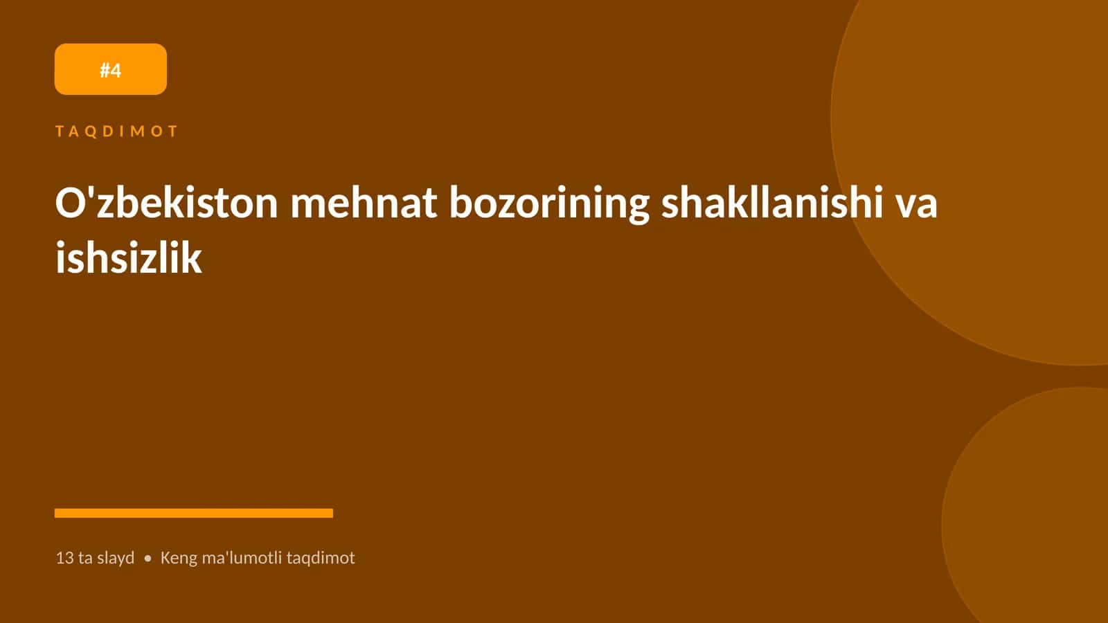 O'zbekiston mehnat bozorining shakllanishi va ishsizlik 1