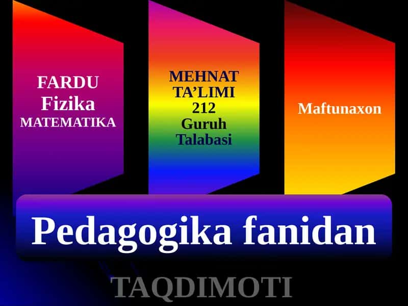 O’QITUVCHINING NAMUNA BO’LADIGAN SHAXSIY VA KASBIY FAZILATLARI 1