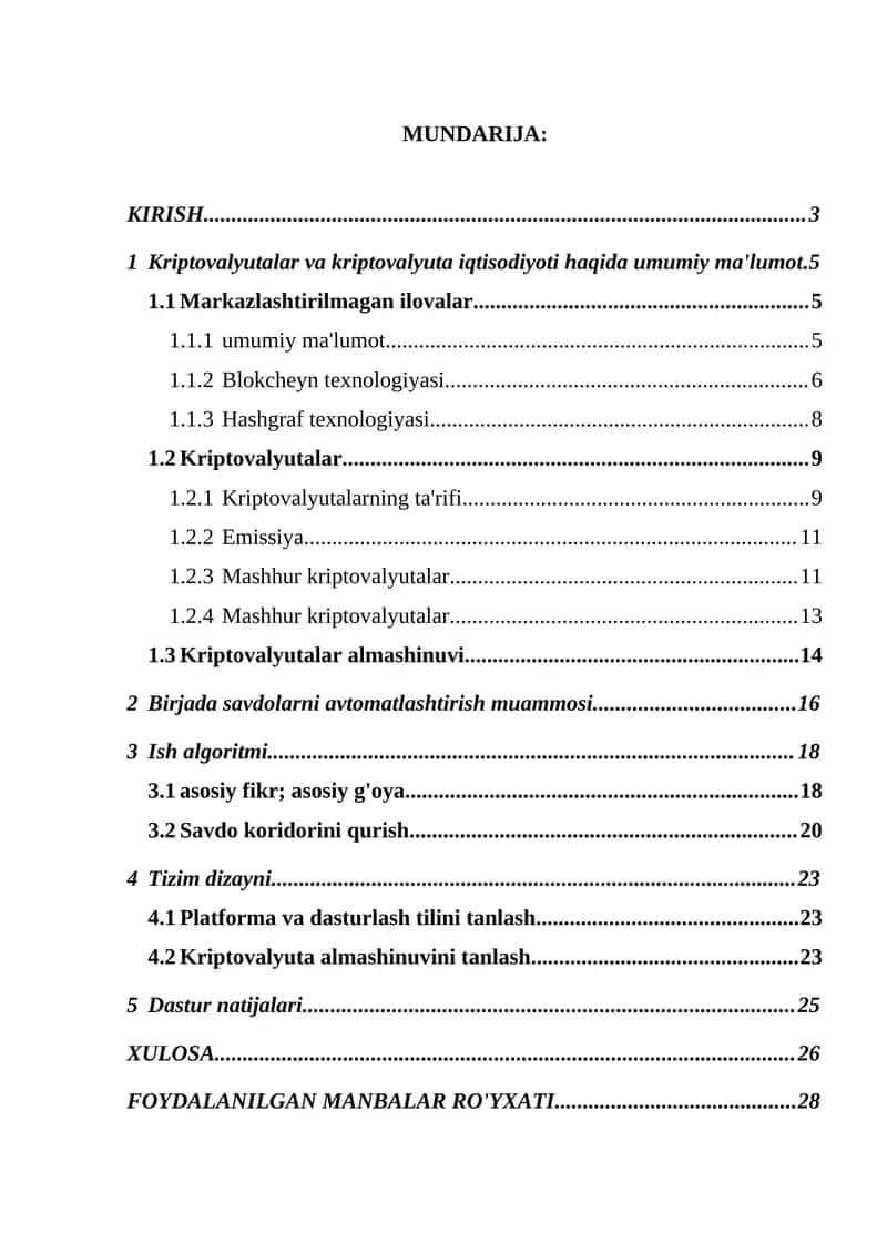 Kriptovalyutalar va kriptovalyuta iqtisodiyoti 1