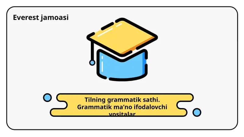 Tilning grammatik sathi 1