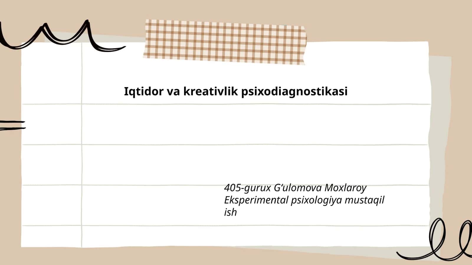 Iqtidor va kreativlik psixodiagnostikasi 1