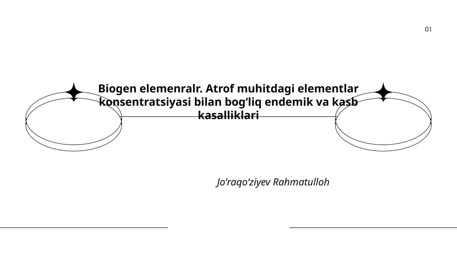 Biogen elemenralr. Atrof muhitdagi elementlar konsentratsiyasi bilan bogʻliq endemik va kasb kasalliklari 1