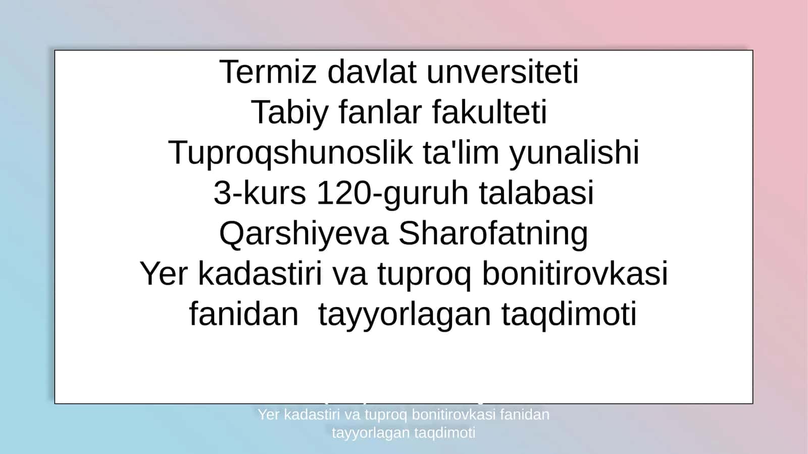 Ta'lim Yunalishlari 1