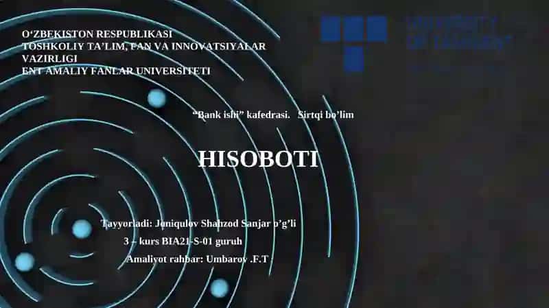 Tijorat banklarida avtomatlashtirilgan ish joylari va ularning tashkil etilishi bilan tanishish.