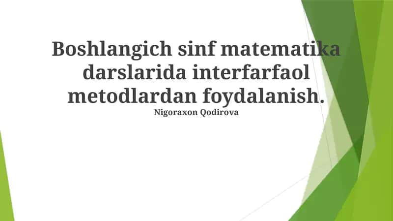 Matematika O'rganish uchun Qiziqarli Mashg'ulotlar 1