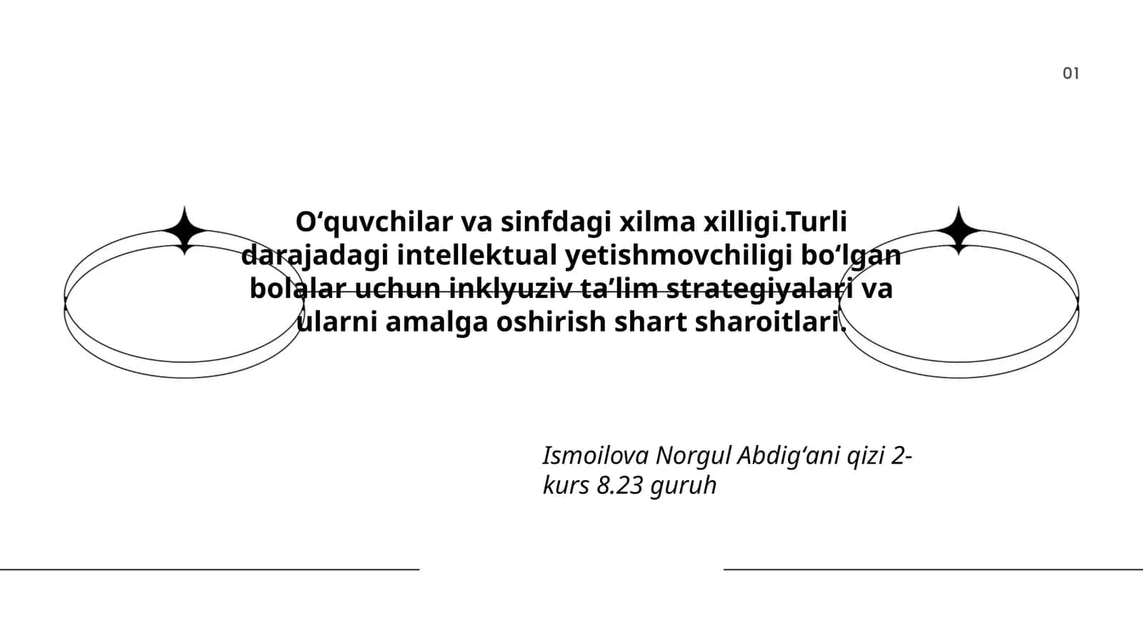 Oʻquvchilar va sinfdagi xilma xilligi 1