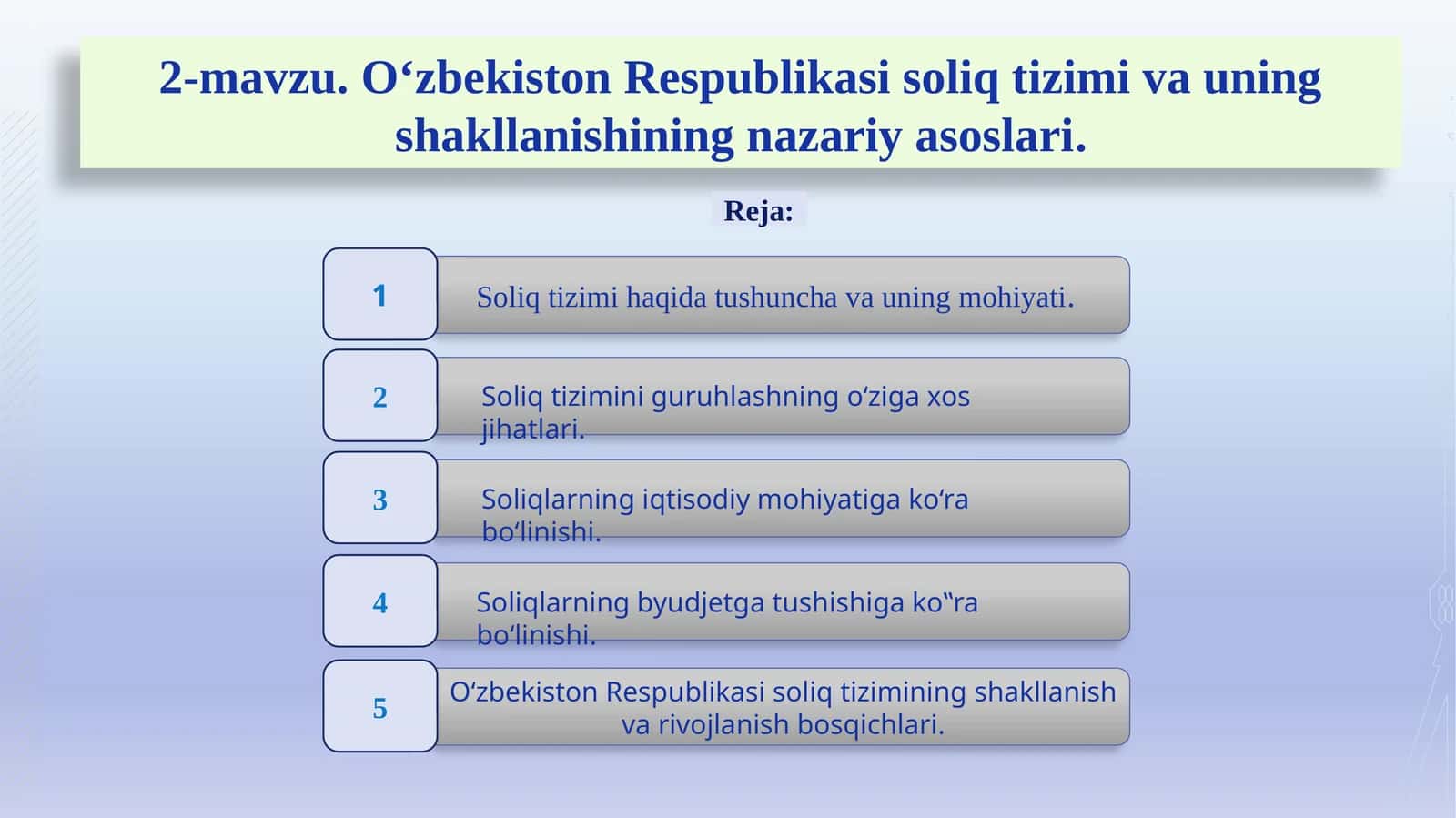 O‘zbekiston Respublikasi Soliqtizimi va Uning Shakllanishi 1