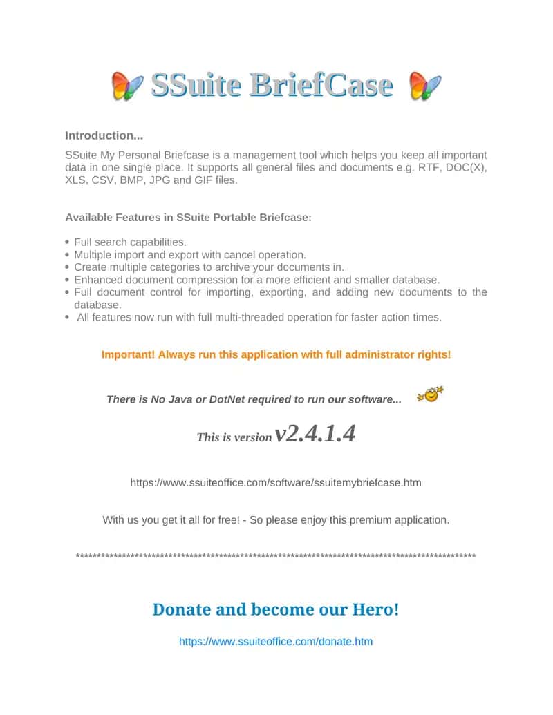 SSuite My Personal Briefcase 1