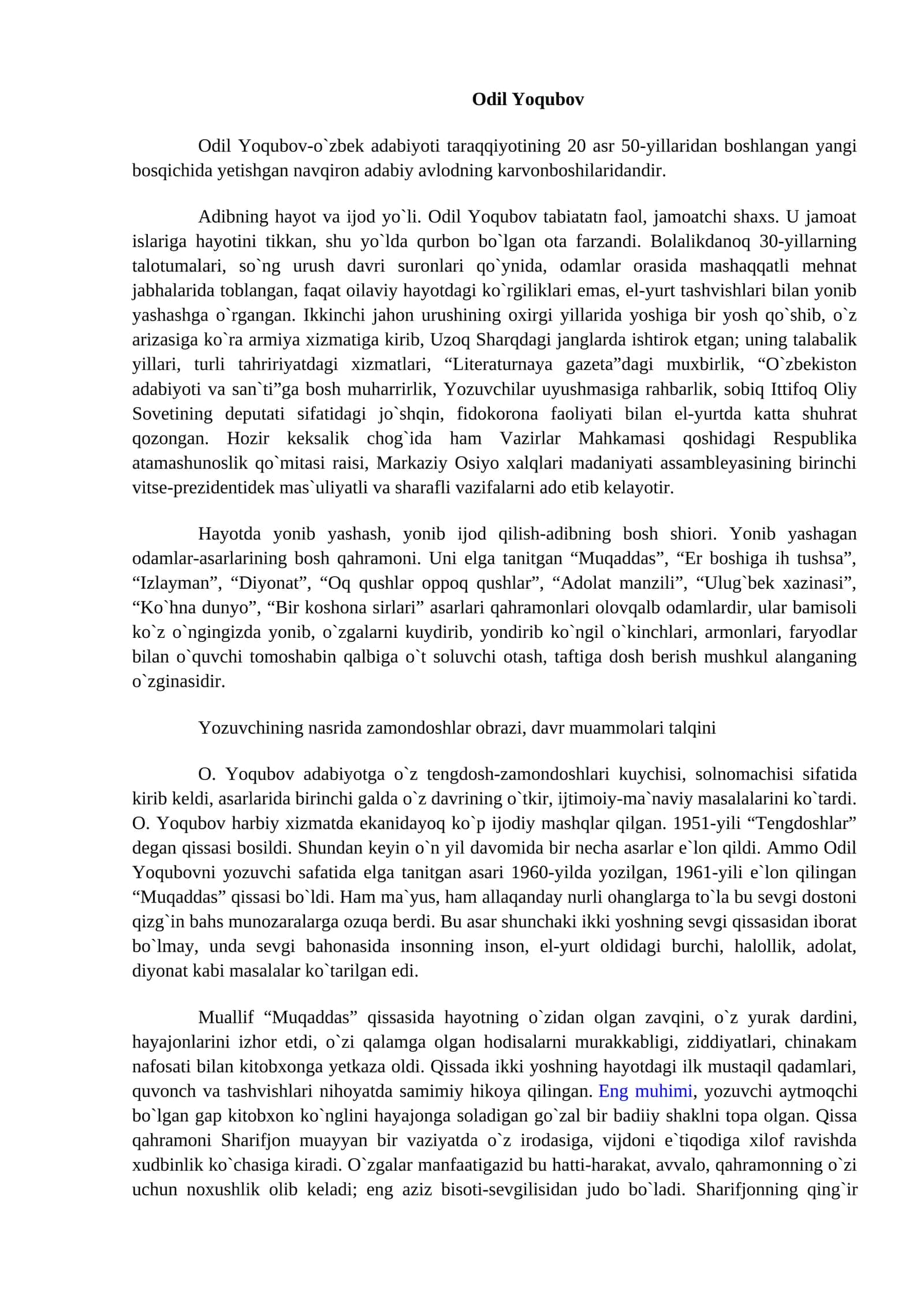 Odil Yoqubov 1