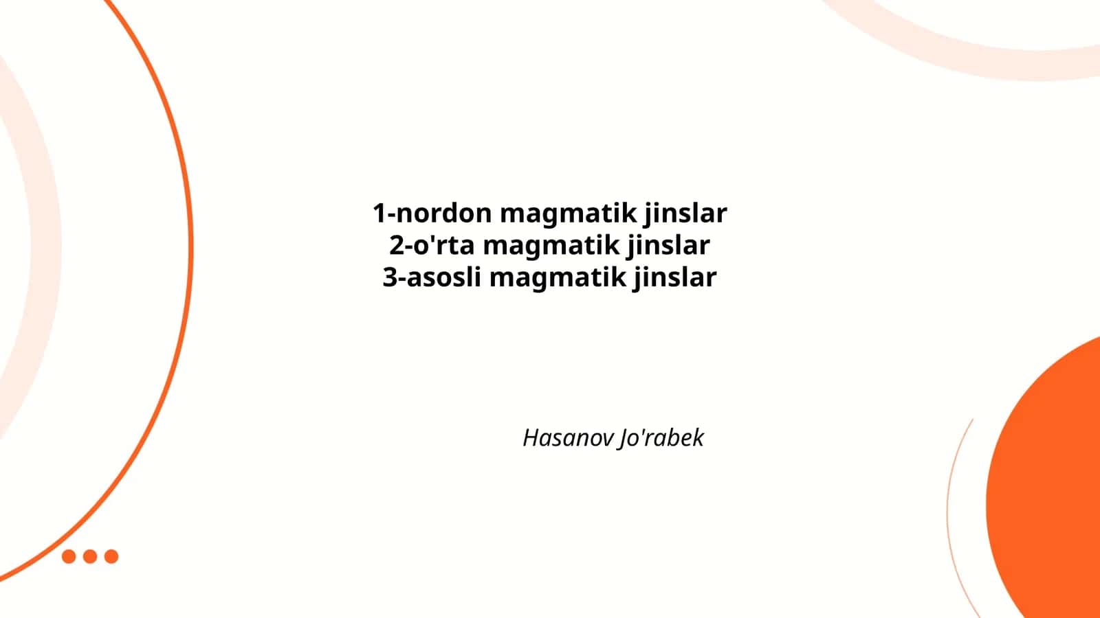 Nordon magmatik jinslar 1