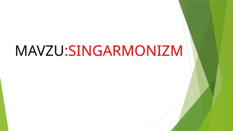 SINGARMONIZM 1