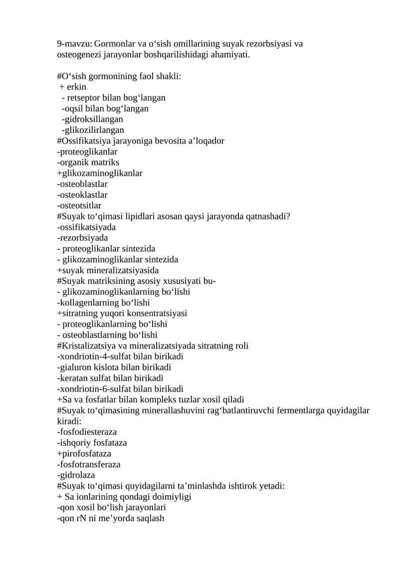 O‘sish gormonining faol shakli 1