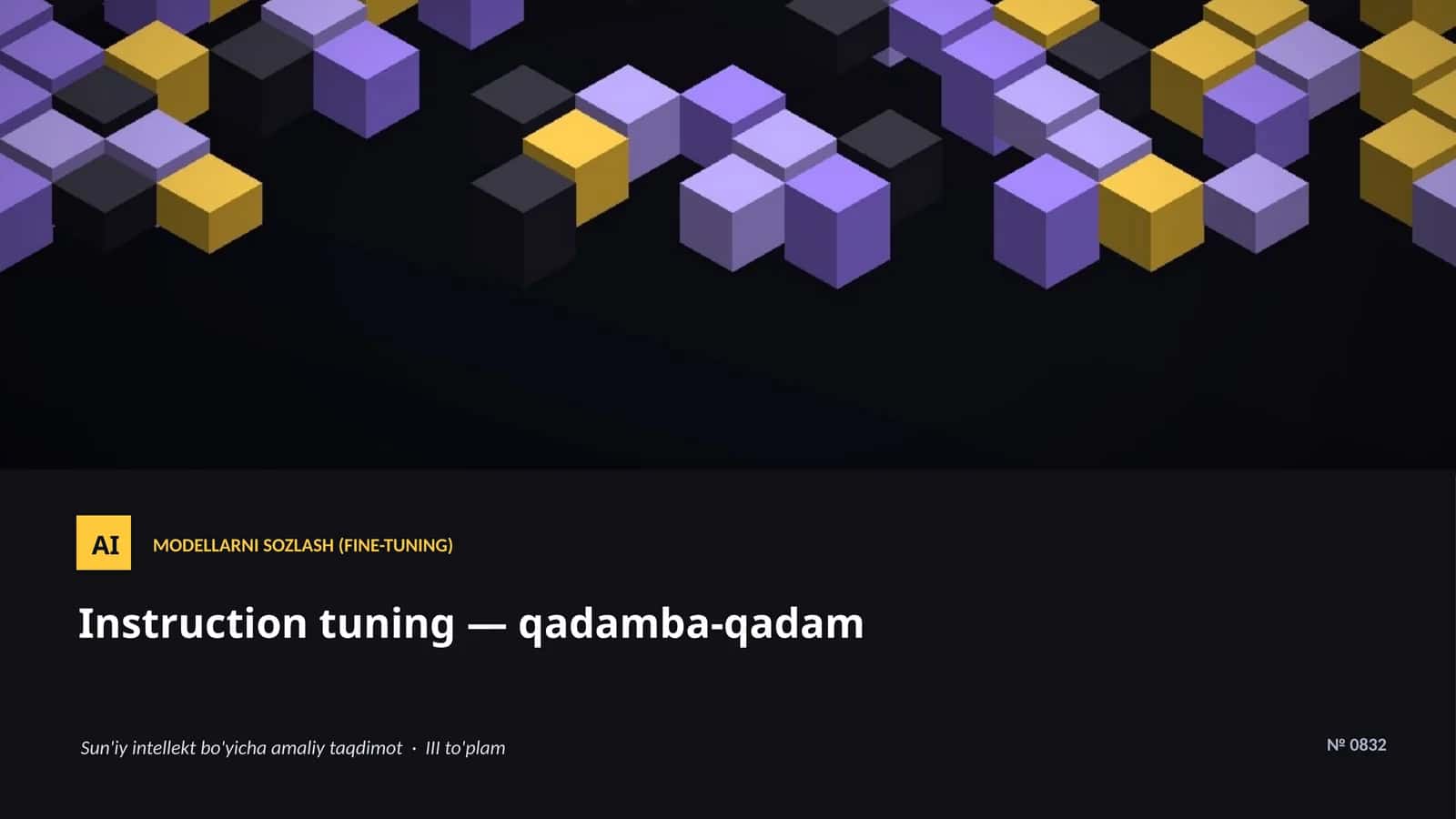 MODELLARNI SOZLASH (FINE-TUNING) 1