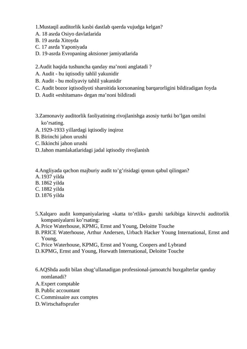 Audit haqida 1