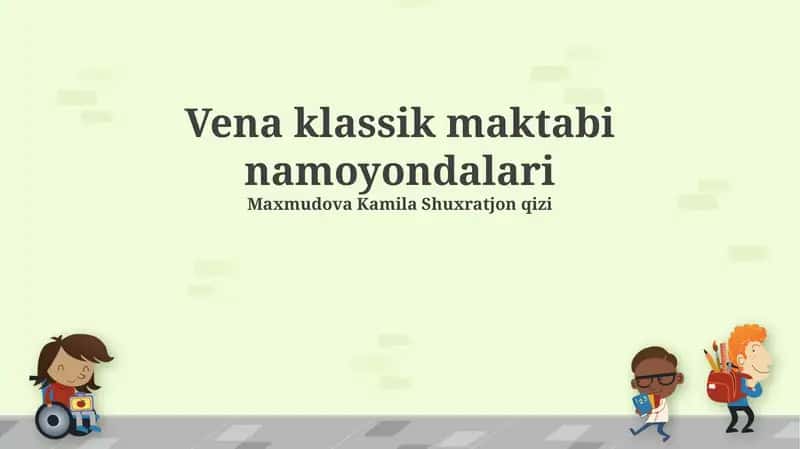 Vena klassik maktabi namoyondalari 1