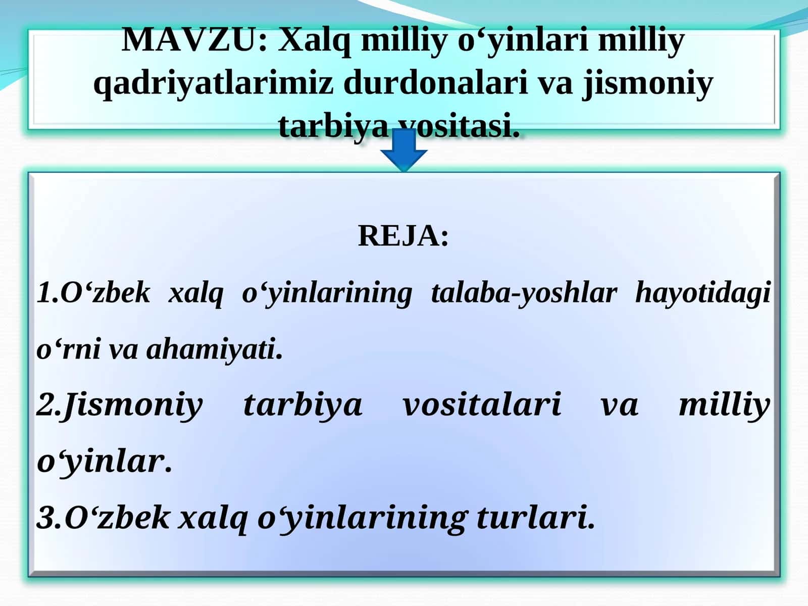 O'zbek xalq o'yinlari, talaba-yoshlar hayotida ahamiyati 1