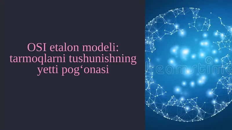 OSI etalon modeli: tarmoqlarni tushunishning yetti pog‘onasi 1