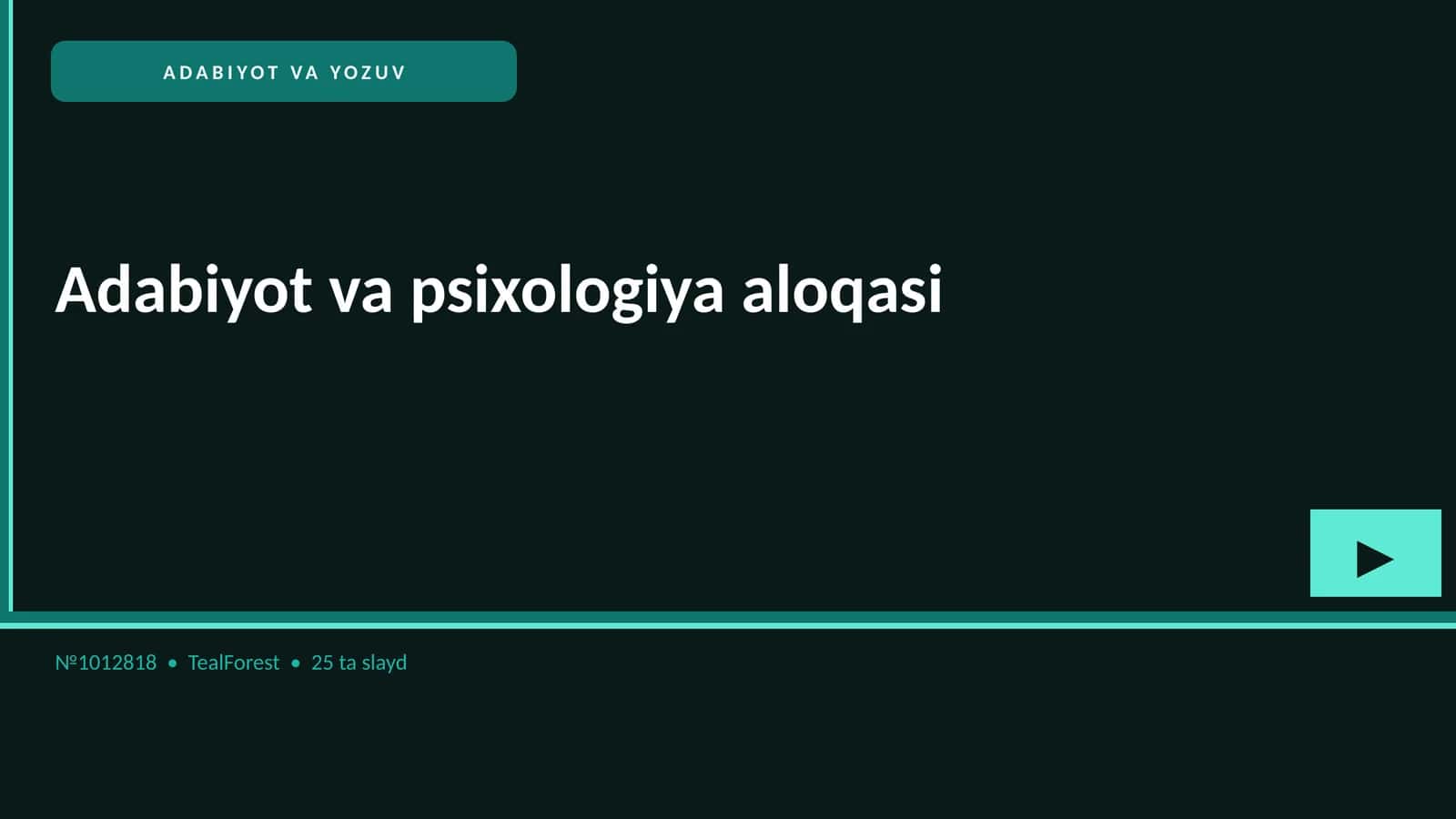 Adabiyot va psixologiya aloqasi 1