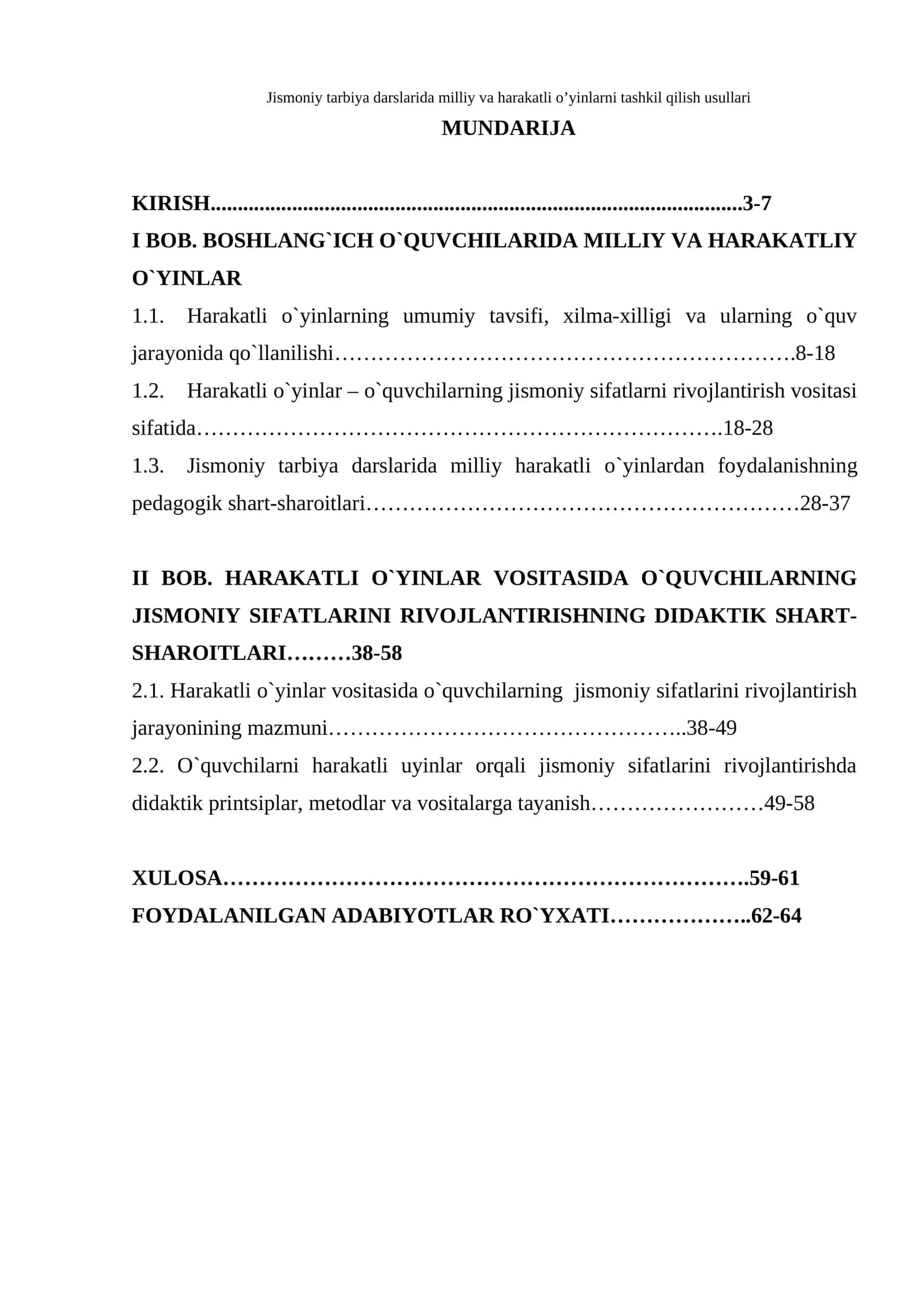 Jismoniy tarbiya darslarida milliy va harakatli o’yinlarni tashkil qilish usullari 1