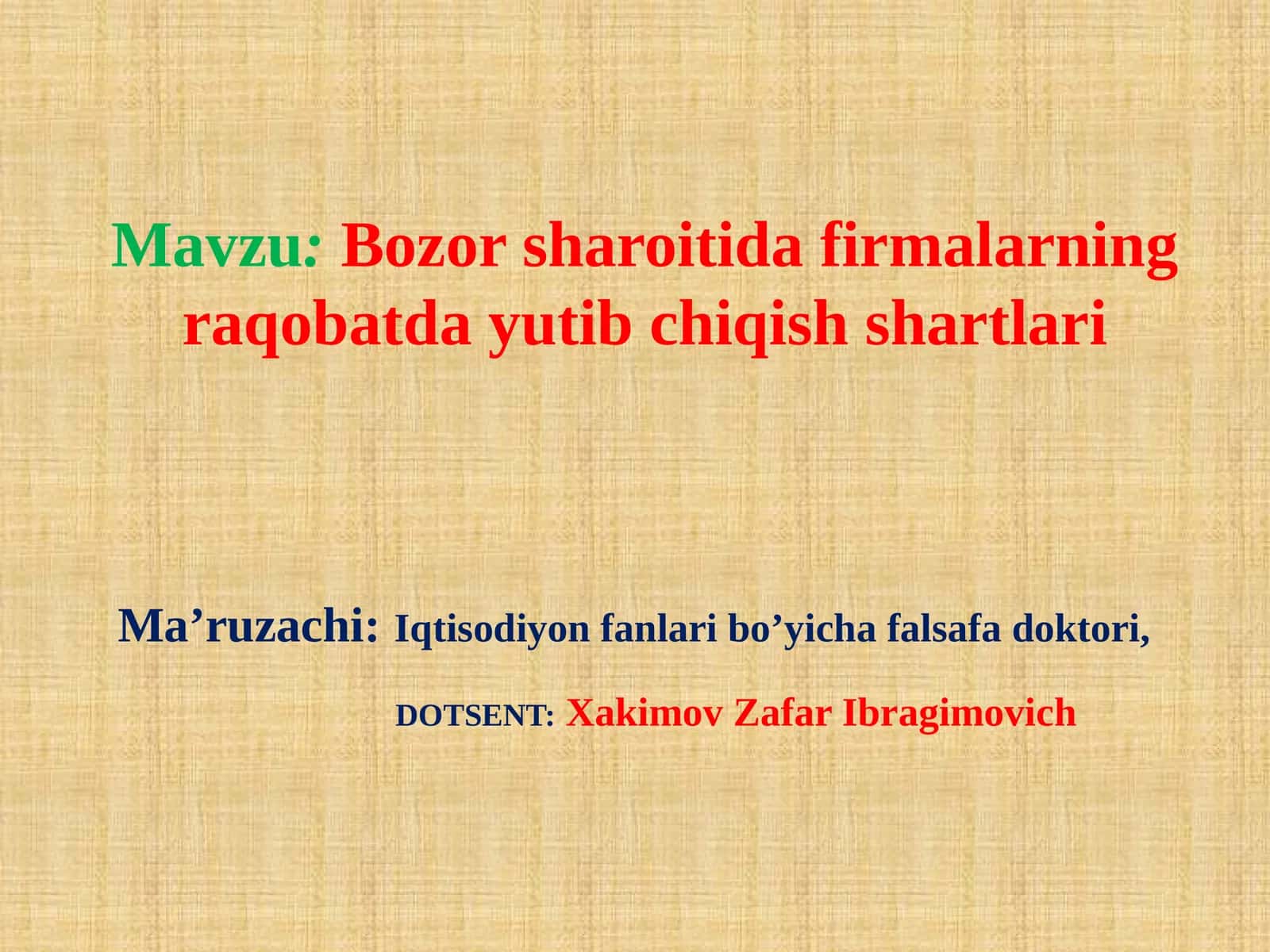 Bozorsharoitidafirmalarningraqobatdayutibchiqishshartlari 1