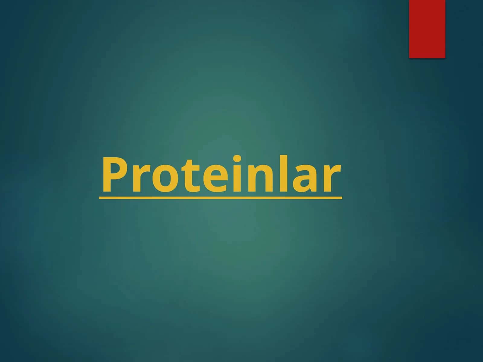 Proteinlar 1
