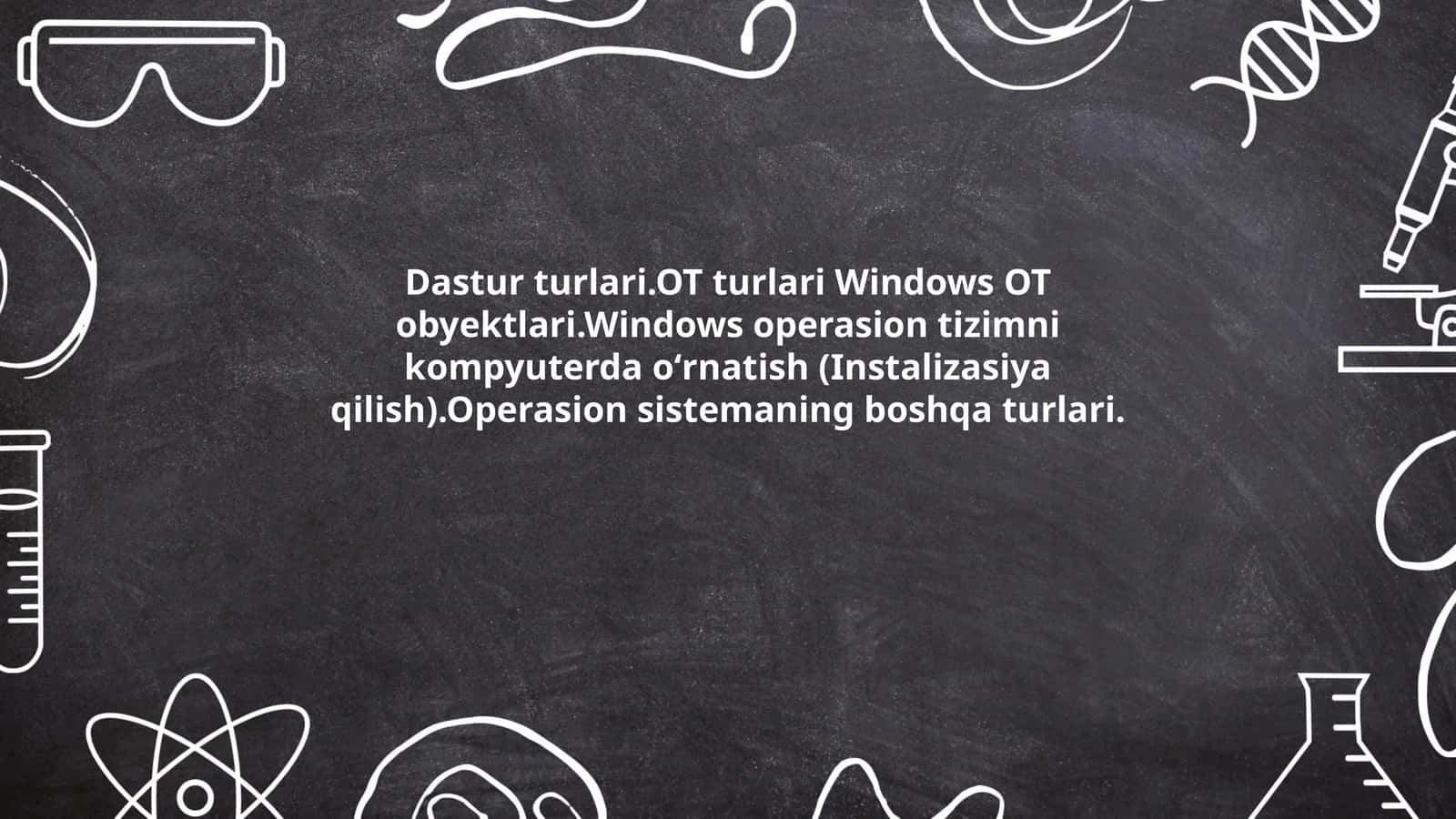 Dasturiy ta'minot turlari 1