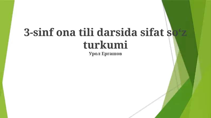 3-sinf Ona Tili 1