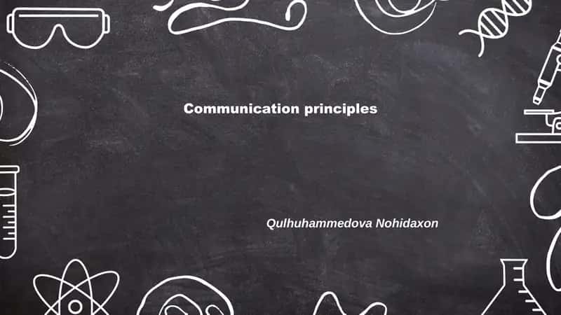 Communication principles 1