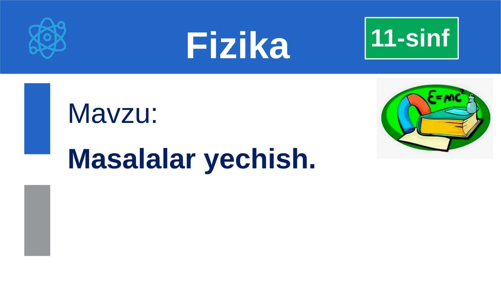 Fizika masalalar to'plami 1