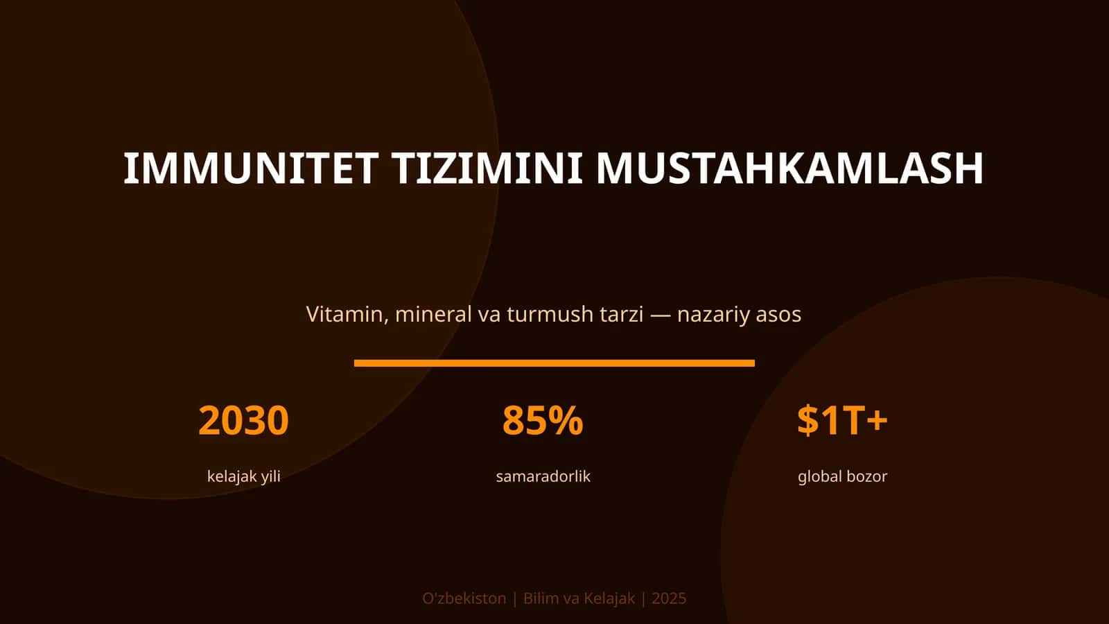 Immunitet tizimini mustahkamlash 1