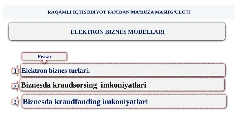 ELEKTRON BIZNES MODELLARI 1