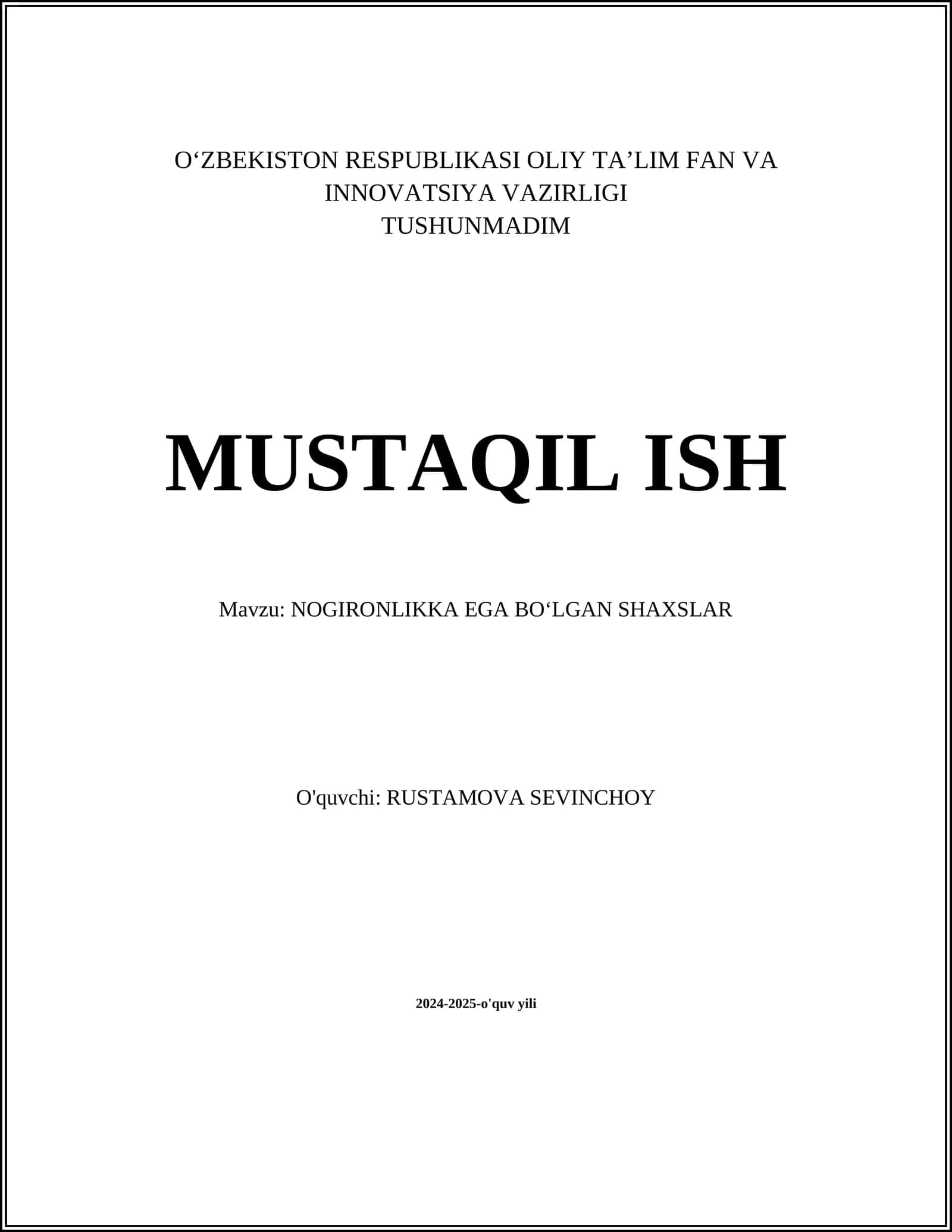 NOGIRONLIKKA EGA BOʻLGAN SHAXSLAR 1