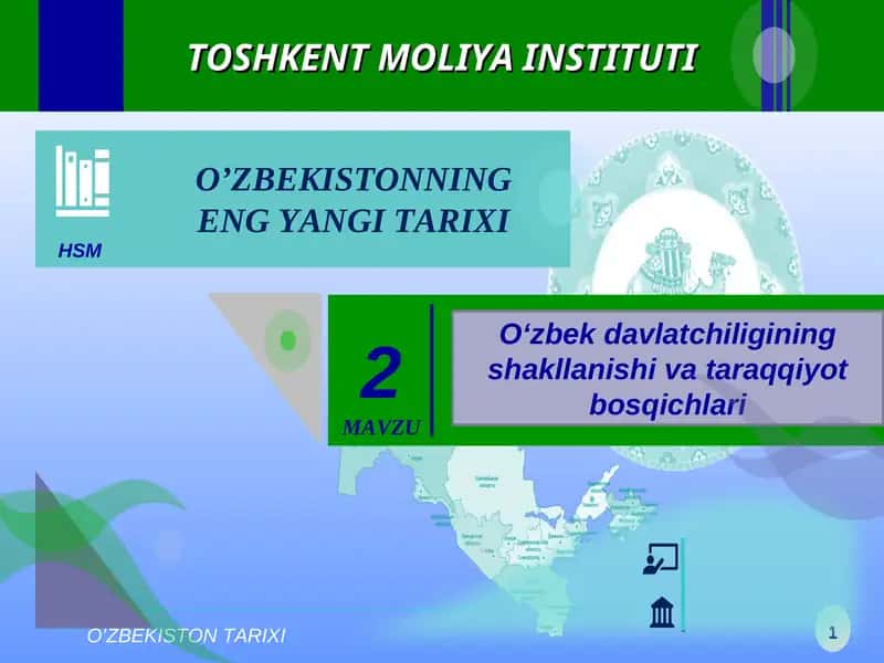 O‘zbekistonning eng yangi tarixi 1