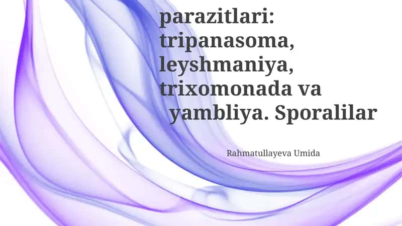Giardia: Diagnostika va Profilaktika 1