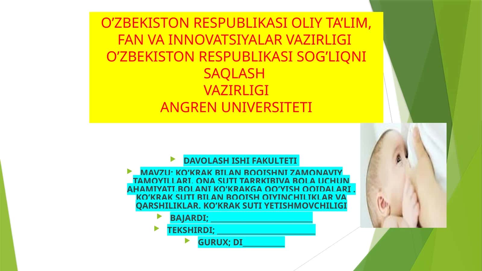 KO’KRAK BILAN BOQISHNI ZAMONAVIY TAMOYILLARI 1